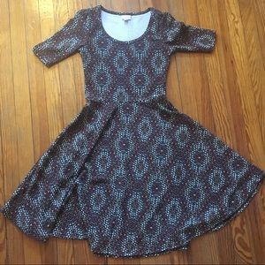 LulaRoe Midi Nicole Dress size small
